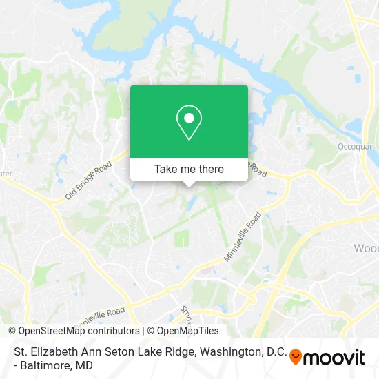 St. Elizabeth Ann Seton Lake Ridge map