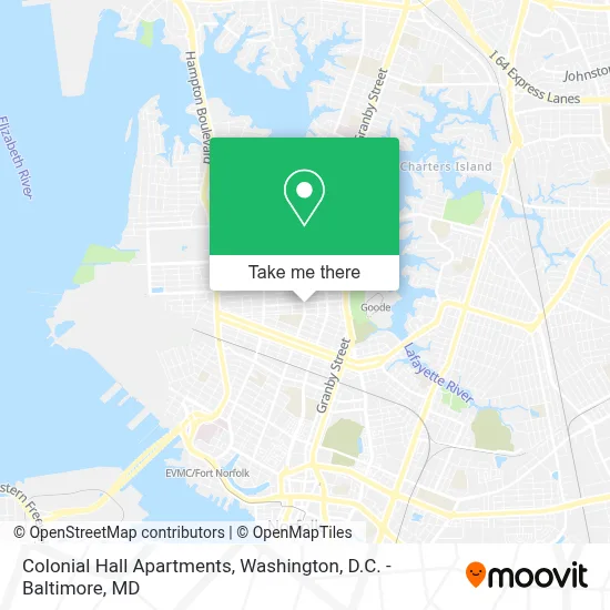 Colonial Hall Apartments map