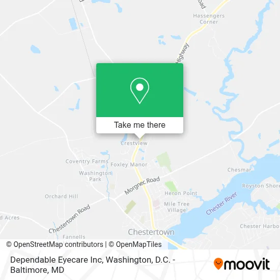 Dependable Eyecare Inc map