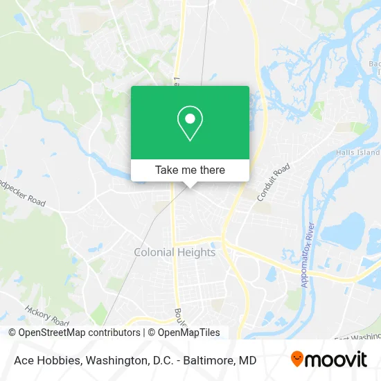 Ace Hobbies map