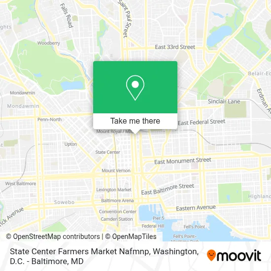 State Center Farmers Market Nafmnp map