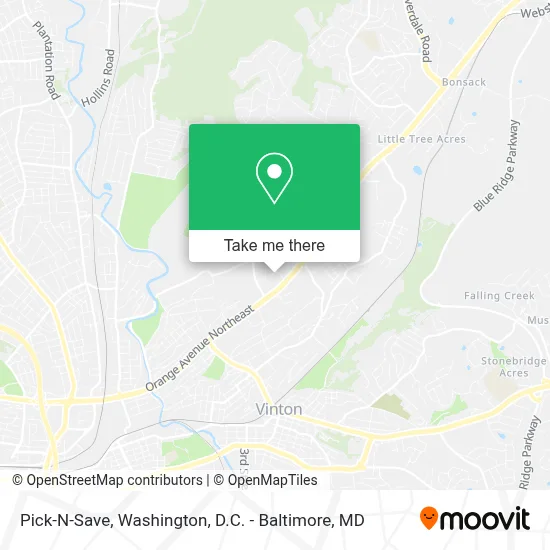 Pick-N-Save map