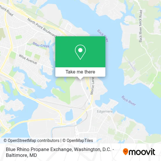 Blue Rhino Propane Exchange map