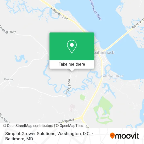 Simplot Grower Solutions map