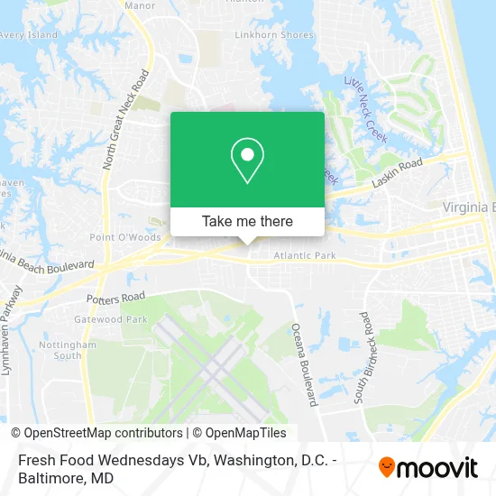 Fresh Food Wednesdays Vb map
