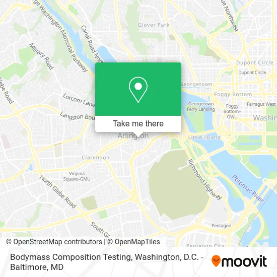 Bodymass Composition Testing map