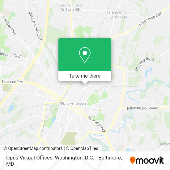 Opus Virtual Offices map