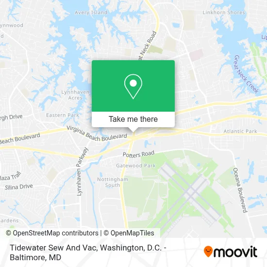 Tidewater Sew And Vac map