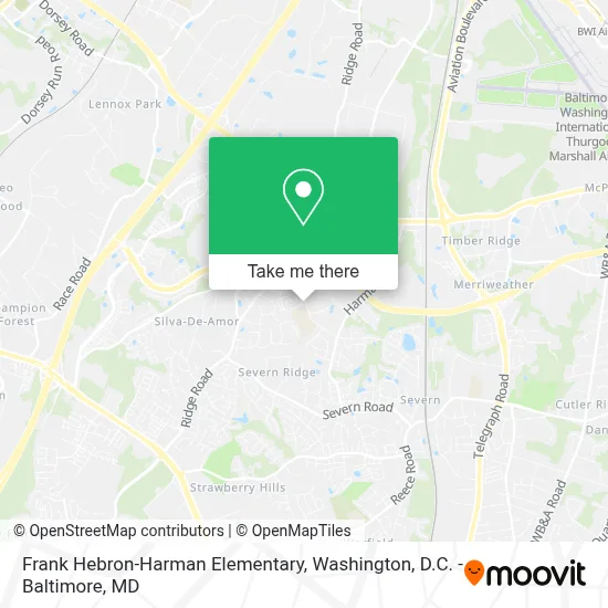 Frank Hebron-Harman Elementary map