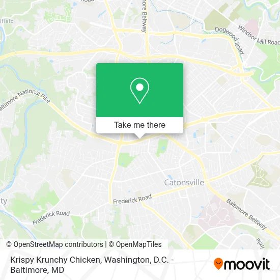 Krispy Krunchy Chicken map