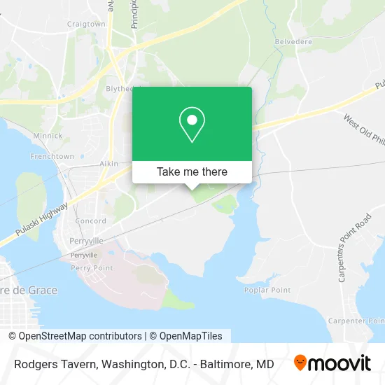 Rodgers Tavern map