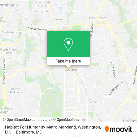Habitat For Humanity Metro Maryland map