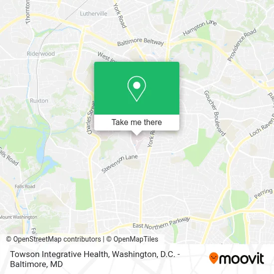 Towson Integrative Health map