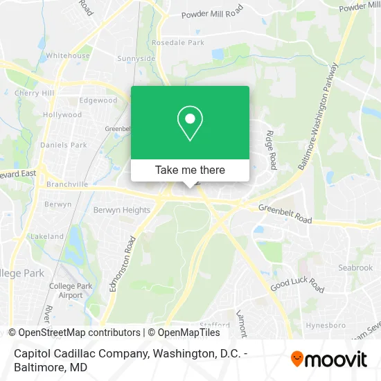 Capitol Cadillac Company map