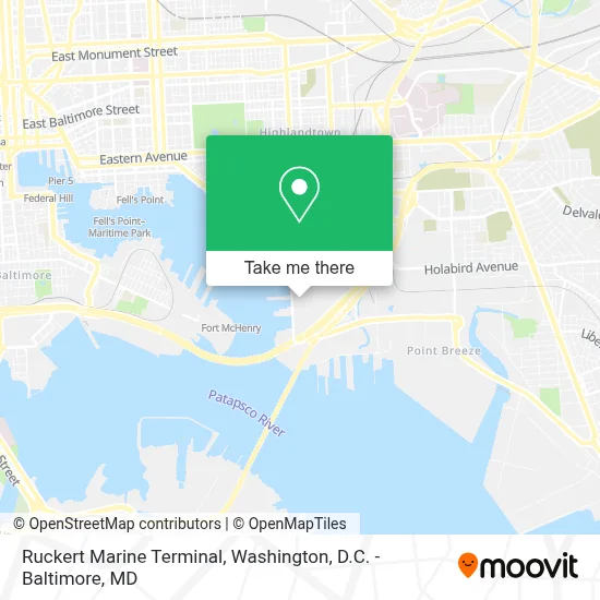 Ruckert Marine Terminal map