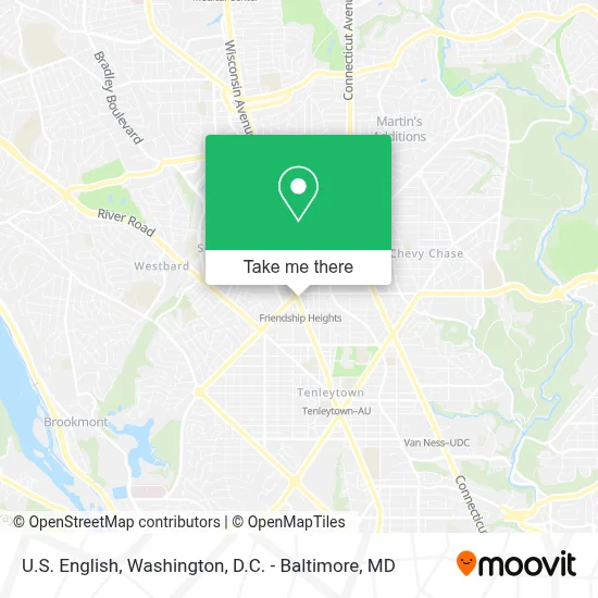 U.S. English map
