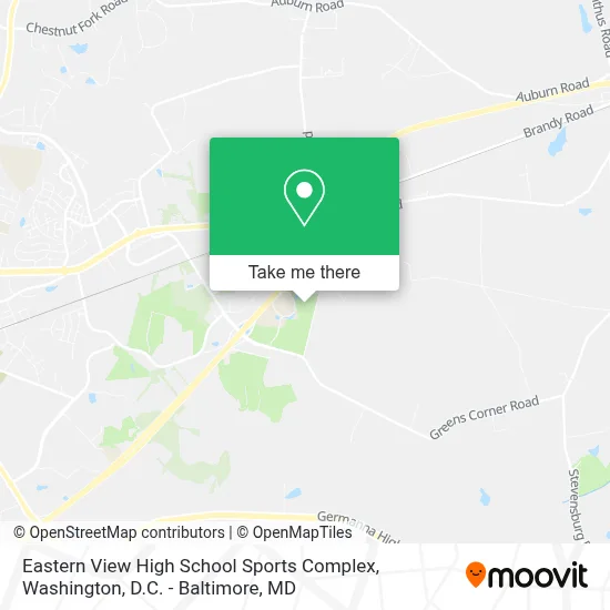 Eastern View High School Sports Complex map