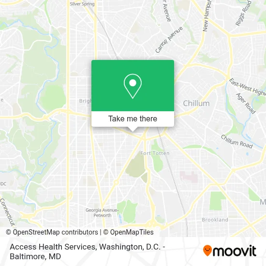 Access Health Services map