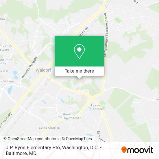 J.P. Ryon Elementary Pto map