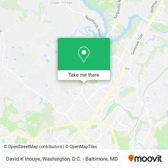 David K Inouye map
