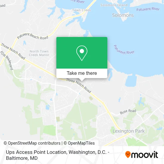 Ups Access Point Location map