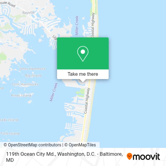 119th Ocean City Md. map