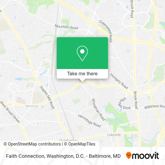 Faith Connection map