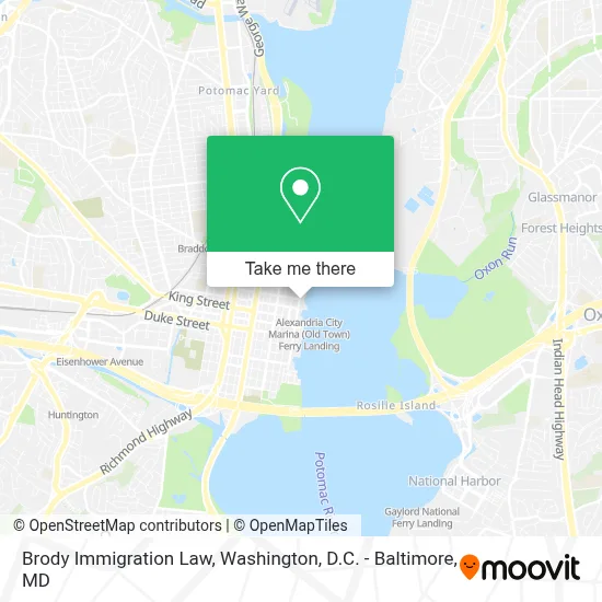 Brody Immigration Law map