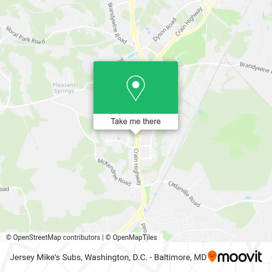 Jersey Mike's Subs map
