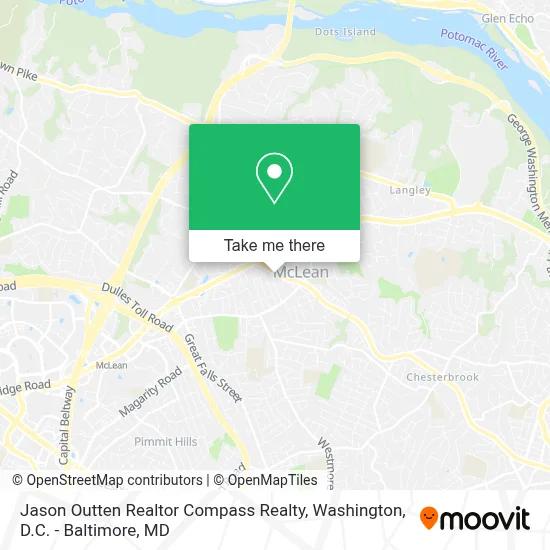 Jason Outten Realtor Compass Realty map