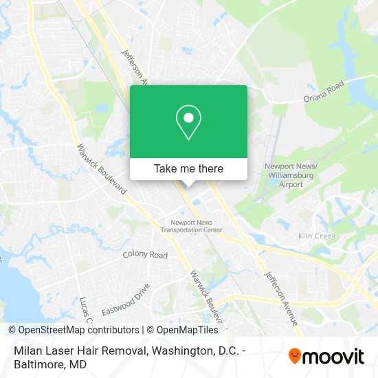 Milan Laser Hair Removal map
