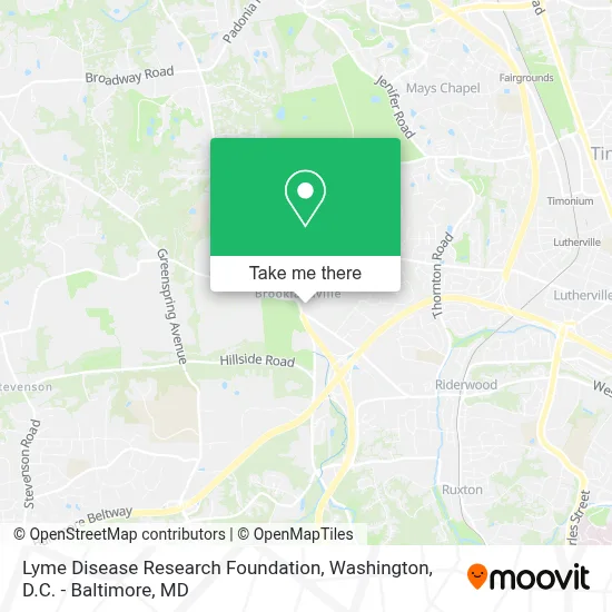 Lyme Disease Research Foundation map