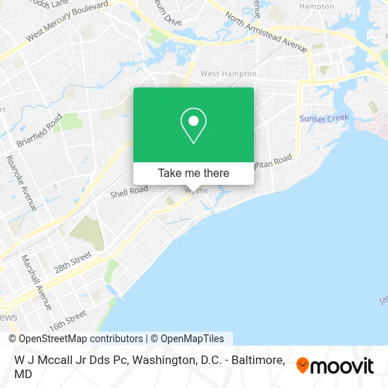 W J Mccall Jr Dds Pc map
