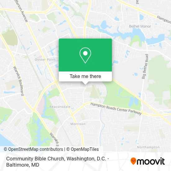 Community Bible Church map