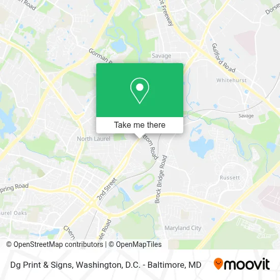Dg Print & Signs map