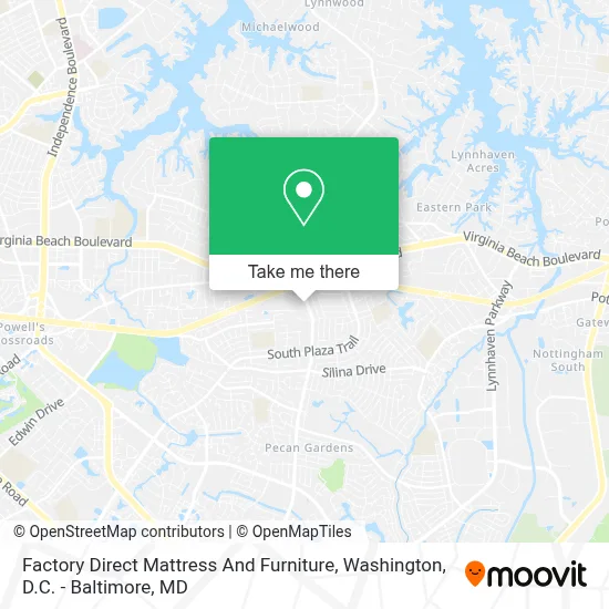 Factory Direct Mattress And Furniture map