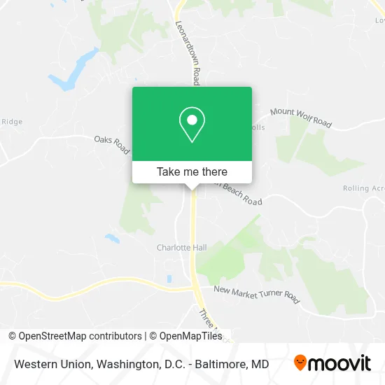 Western Union map