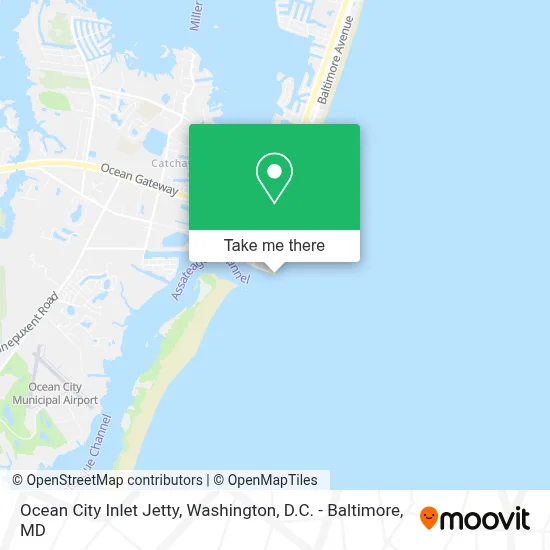 Ocean City Inlet Jetty map
