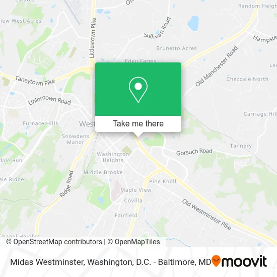 Midas Westminster map
