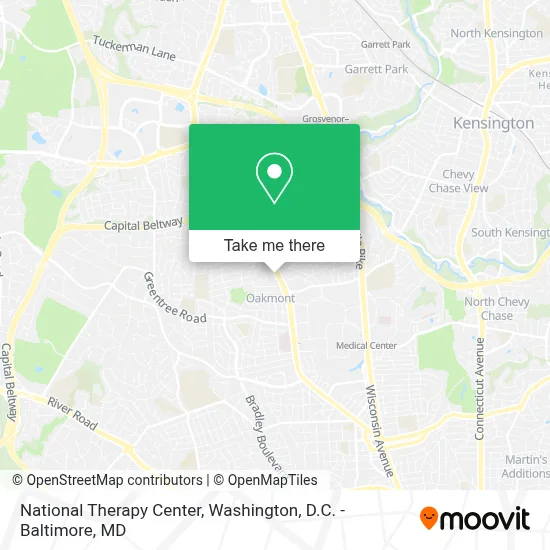 National Therapy Center map