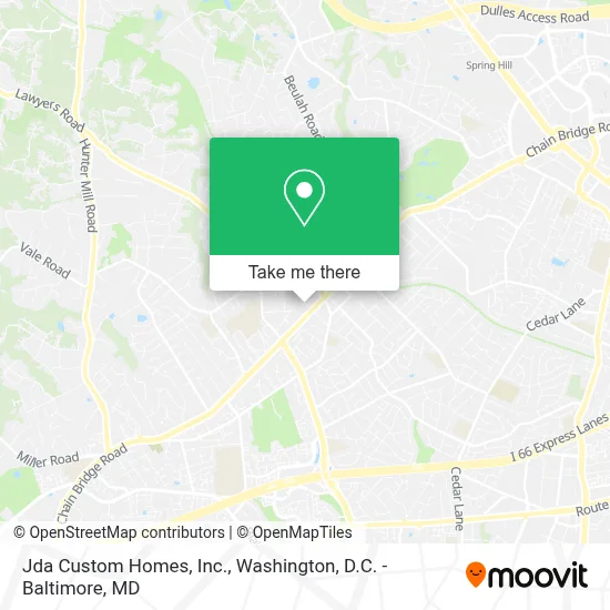 Jda Custom Homes, Inc. map