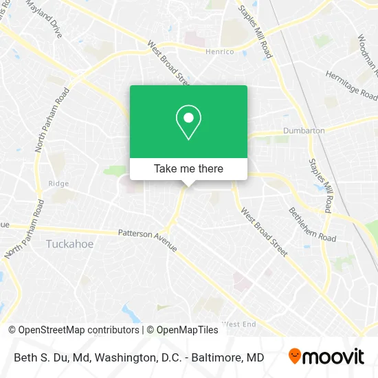 Beth S. Du, Md map