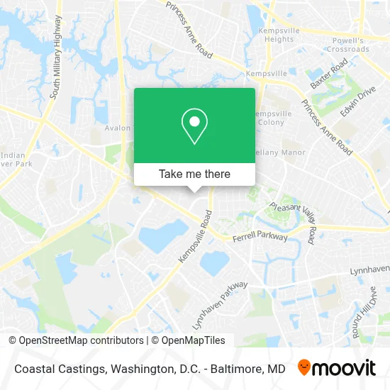 Coastal Castings map