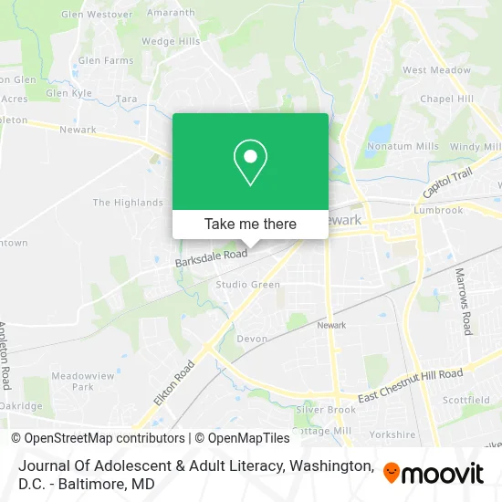 Journal Of Adolescent & Adult Literacy map