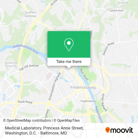 Medical Laboratory, Princess Anne Street map