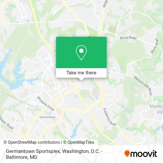 Germantown Sportsplex map