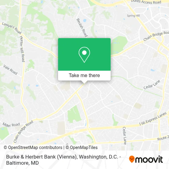 Burke & Herbert Bank (Vienna) map