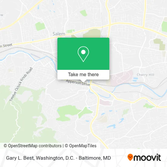 Gary L. Best map