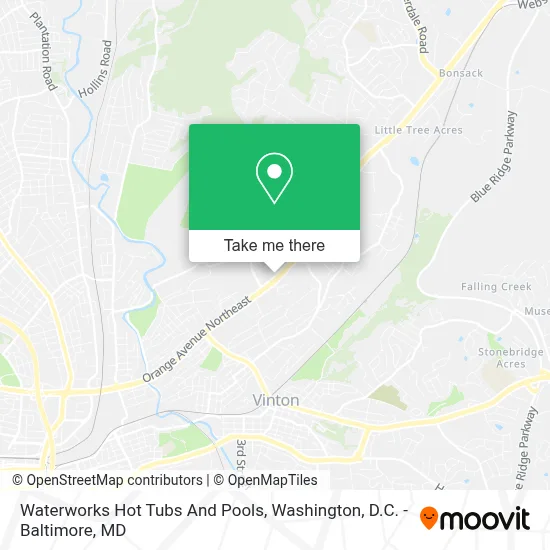 Waterworks Hot Tubs And Pools map