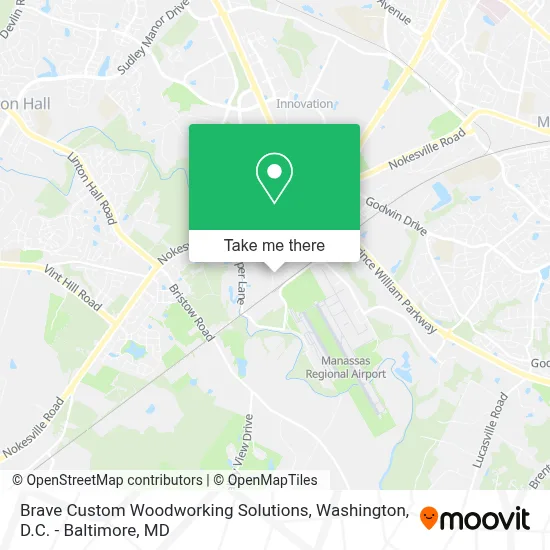 Brave Custom Woodworking Solutions map